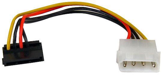 STARTECH Adattatore di Alimentazione Molex LP4 a SATA a 90°, 15cm