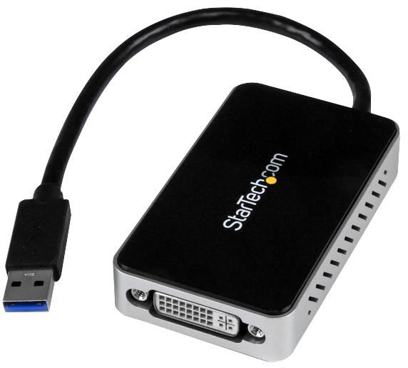 StarTech Προσαρμογέας USB 3.0 σε DVI με USB Hub, 1920x1200
