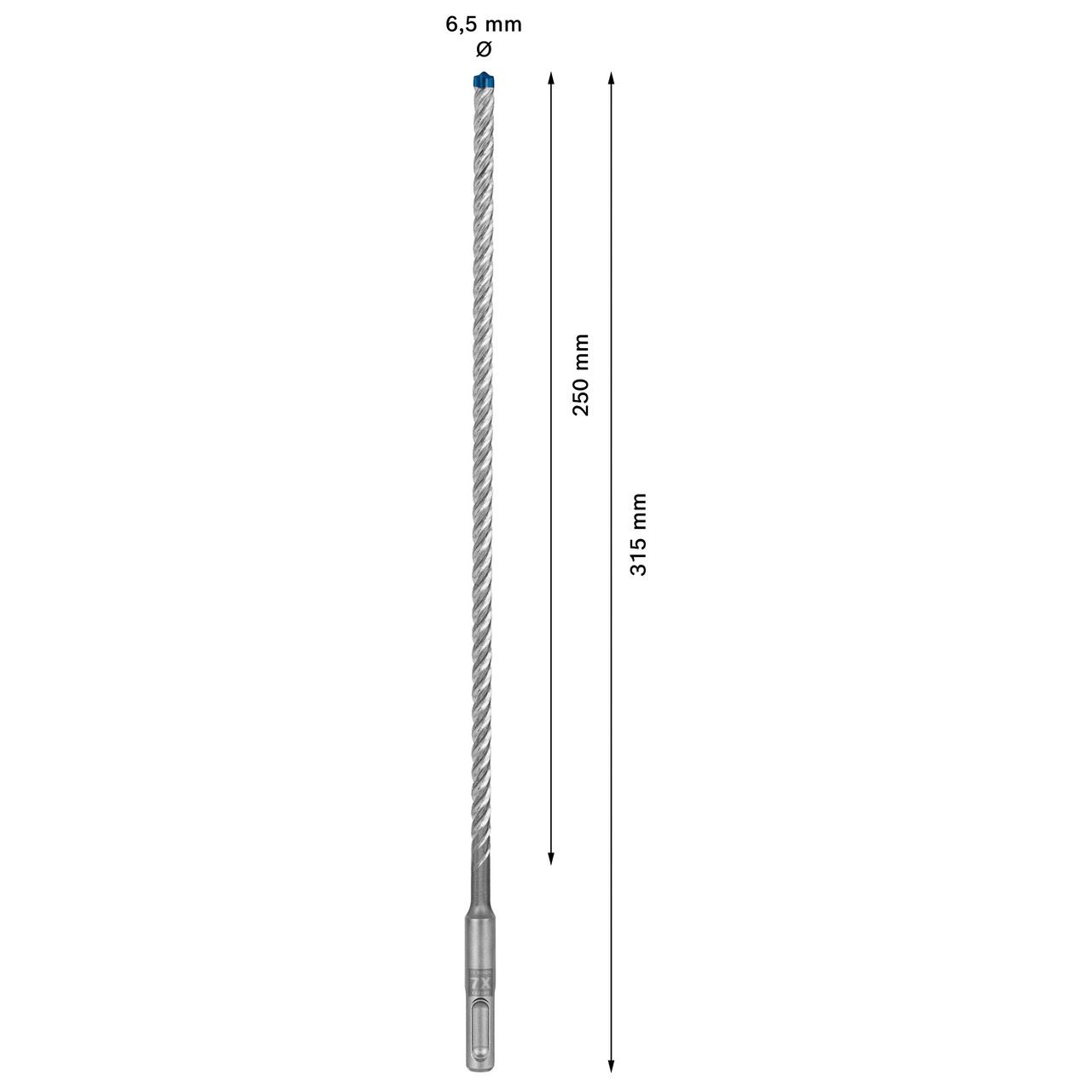 Bosch Expert SDS Plus-7X Hammer Drill Bit, 6.5 x 250 x 315mm