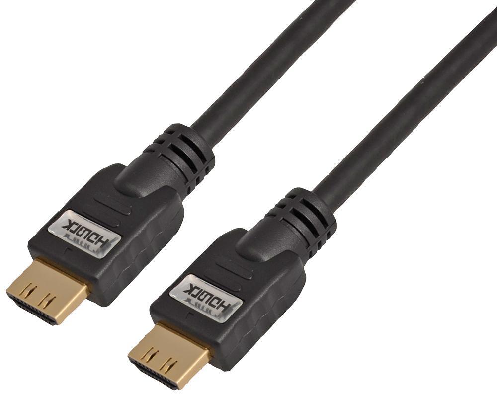 AV STAR Premium HDMI Cable HDLock, Black, 1m, 4K