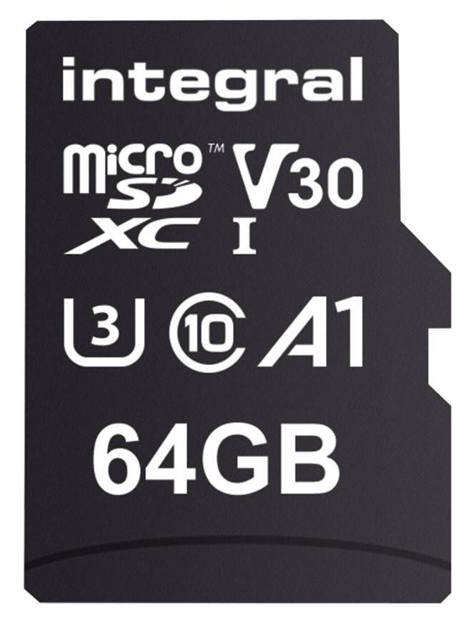 INTEGRAL UltimaPro Κάρτα MicroSDXC 64GB, 100MB/s, UHS-I U3 V30 A1
