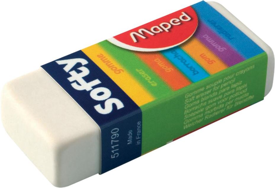 MAPED Softy Erasers, Pack of 2, Standard Size