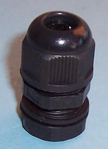 PRO POWER M16 Nylon Cable Gland, Black, IP68, Single Pack
