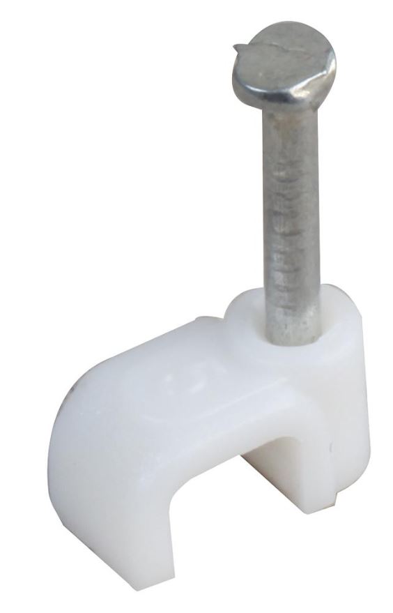 PRO SIGNAL 3.6mm Telephone Cable Clips, Pack of 100