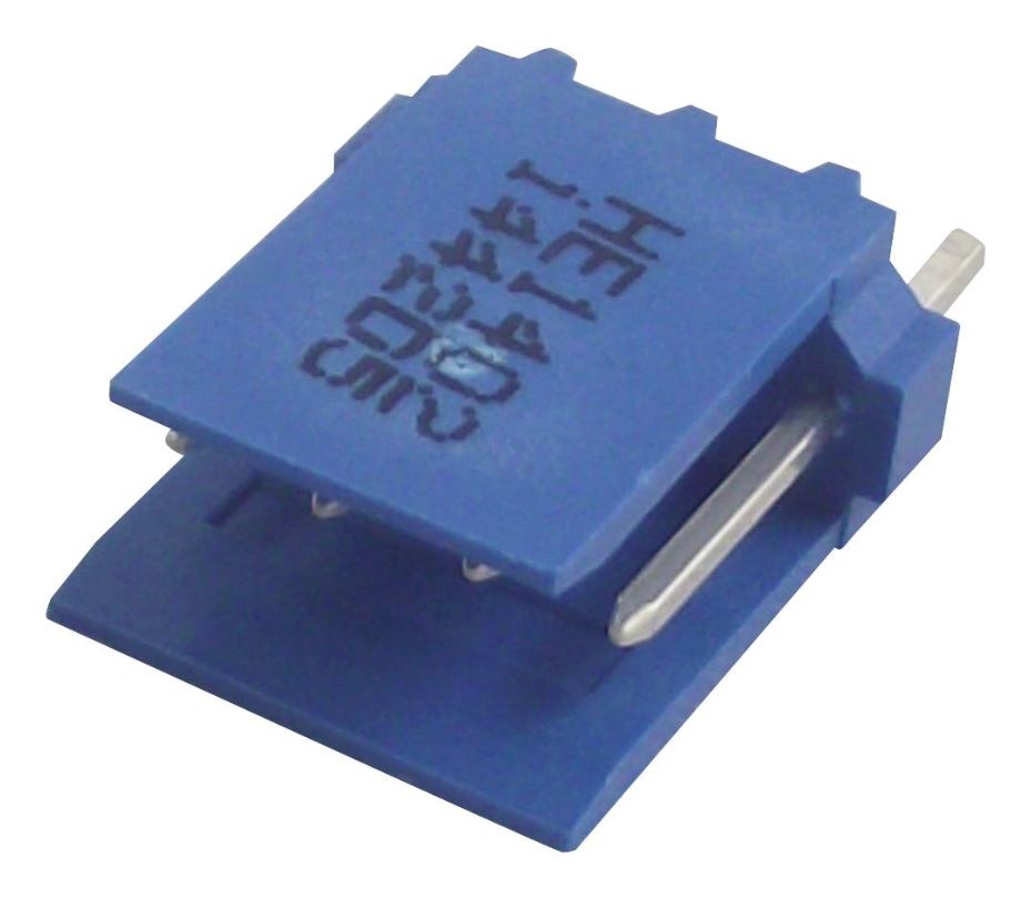 TE Connectivity 2,54mm Verticale Header, 1x4 Way, THT