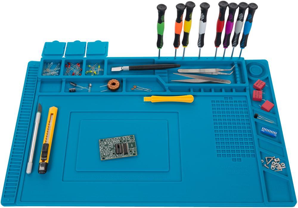 VELLEMAN SA Silicone Soldeermat, 450 x 300 mm, Hittebestendig