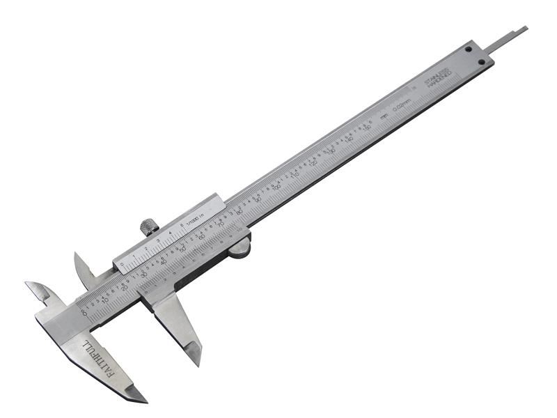 Faithfull Schuifmaat 150mm (6 inch), Gehard RVS