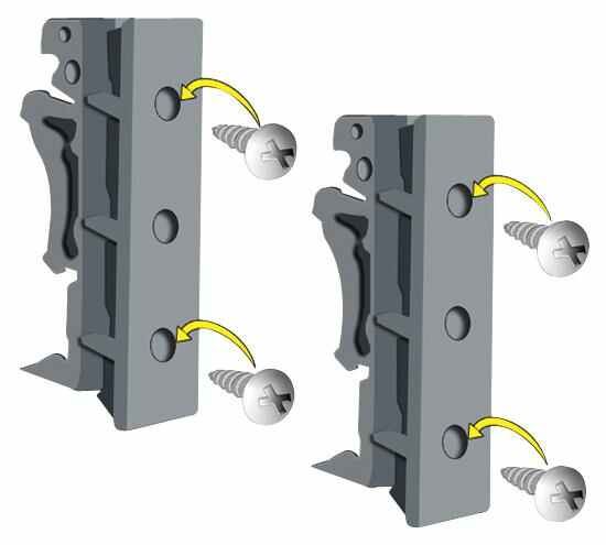 Brainboxes DIN Rail Mounting Kit for ES-357 Ethernet Switch