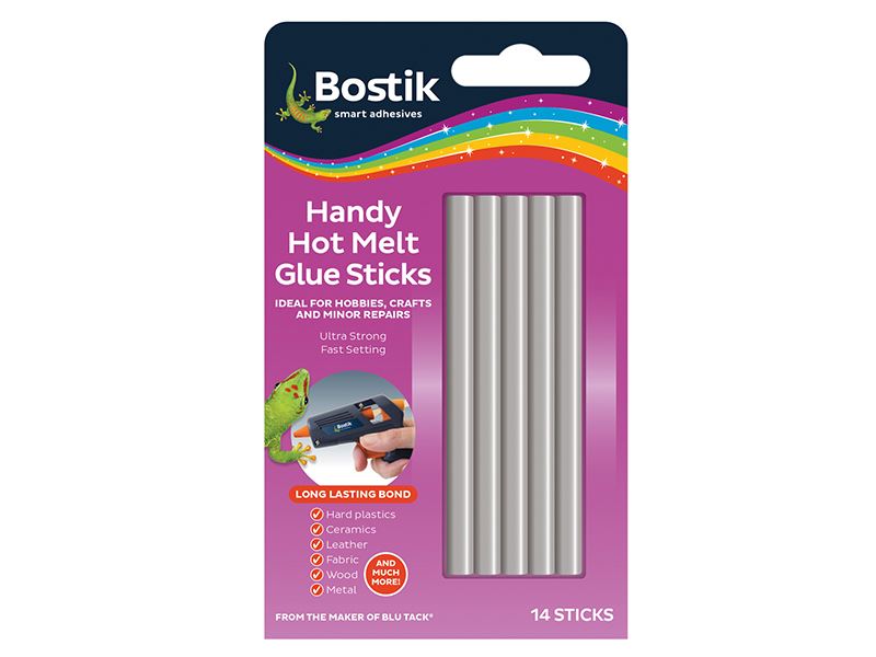 Bostik Handy Hotmelt lijmstiften, verpakking van 14 stuks