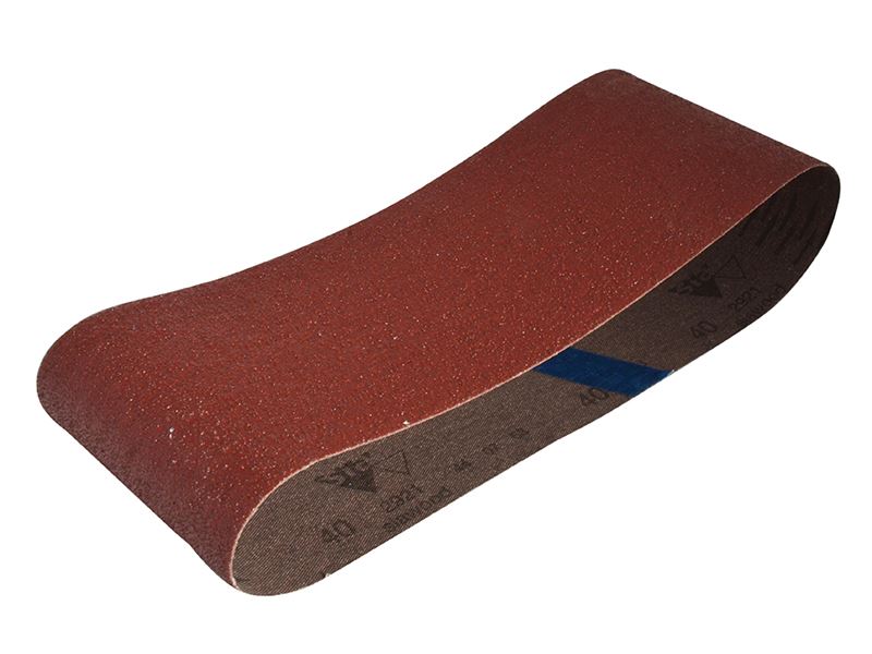 Faithfull Cloth Sanding Belt 610 x 100mm 60G (Pack of 3)
