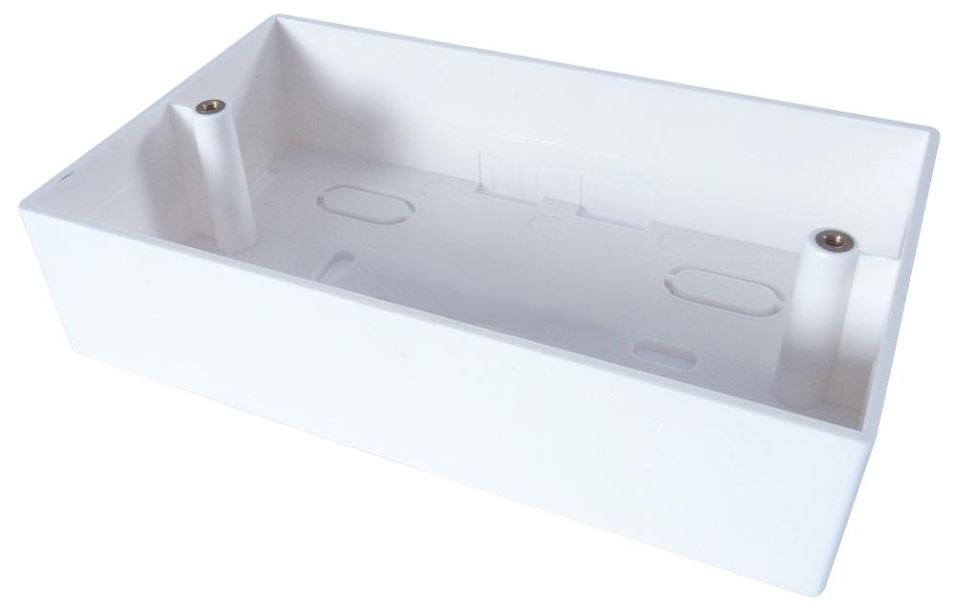 CONNEKT GEAR Double Gang Back Box, 45mm Deep, 2G