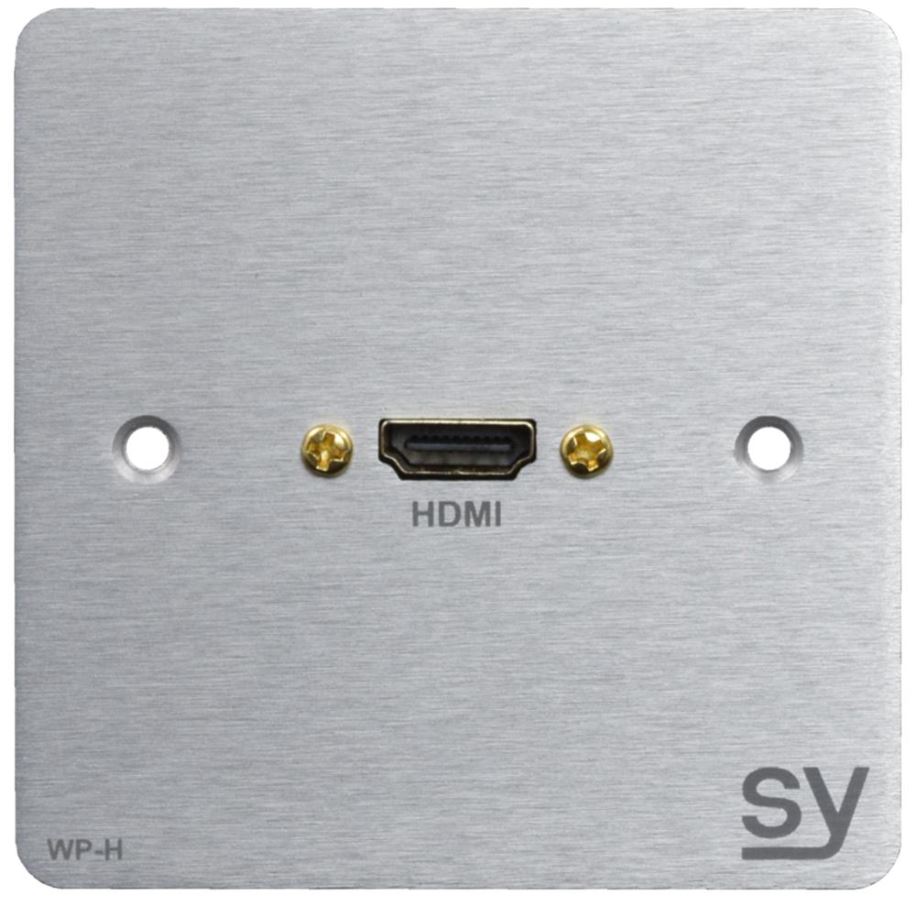 SY ELECTRONICS - Pláta Balla HDMI 1-Gang Caol, Alúmanam Airgid