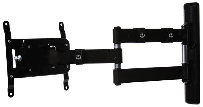 B-Tech Tilt & Swivel Double Arm TV Wall Mount for 47-inch Screens