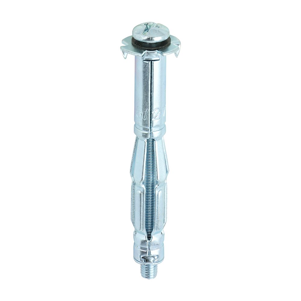 Timco Zinc M5 x 65mm Metal Cavity Anchors (Pack of 100)