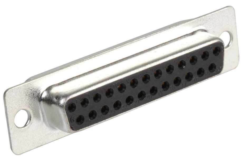 MH CONNECTORS Prises D-Sub 25 broches plaquées or, lot de 5