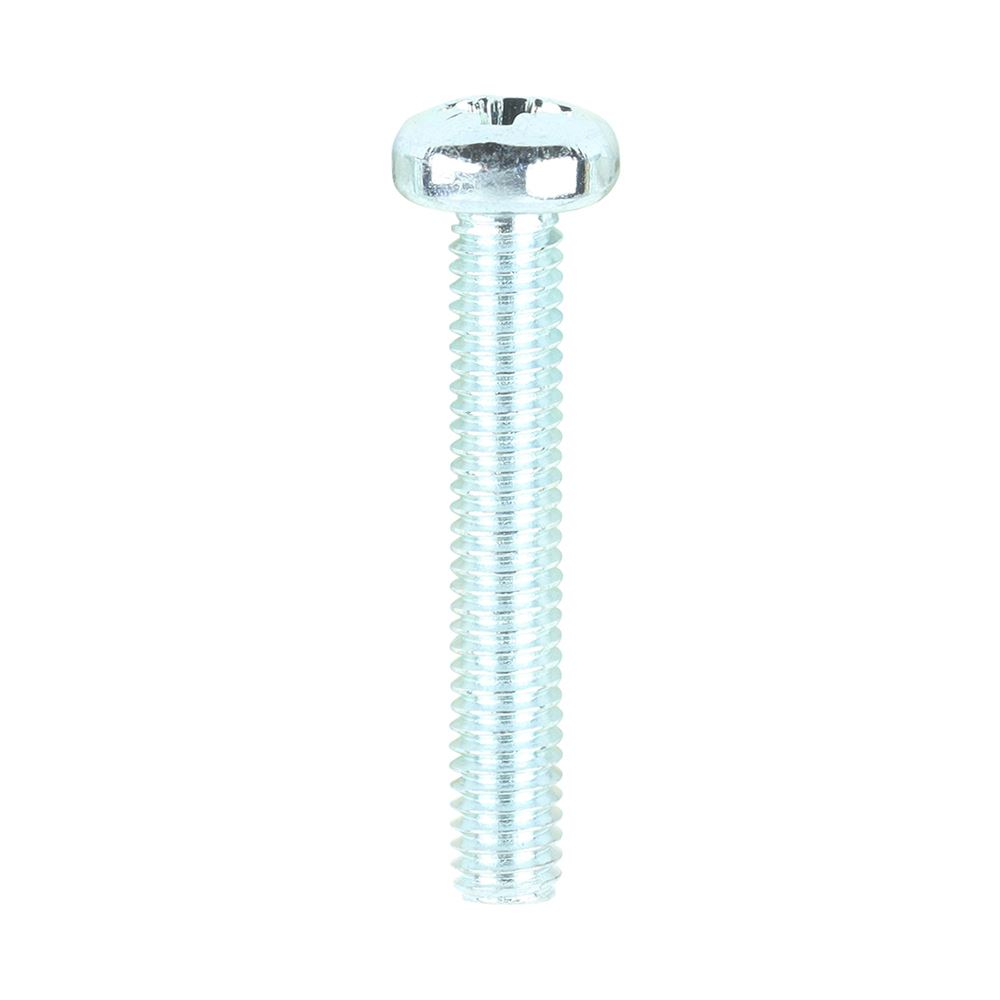 Timco Parafusos de Cabeça Pan Métricos M4x25mm, Zincados, 100 Unidades