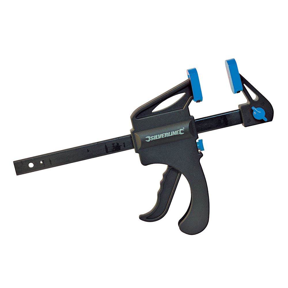 Silverline Quick Clamp, 150mm, Black