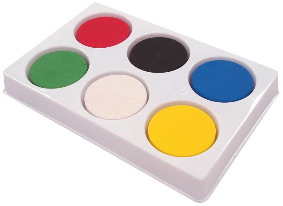 MAJOR BRUSHES 6-delig verfpakket met kleurblokken