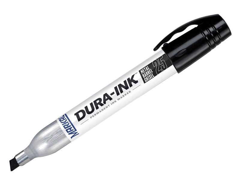 Markal DURA-INK® 25 Μαρκαδόρος με Πλαγιοκοπή, Μαύρος (Σερτ 2)