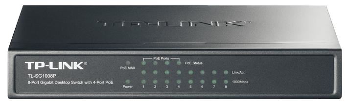 TP-LINK 8-Port Gigabit Ethernet Switch with 4 PoE Ports