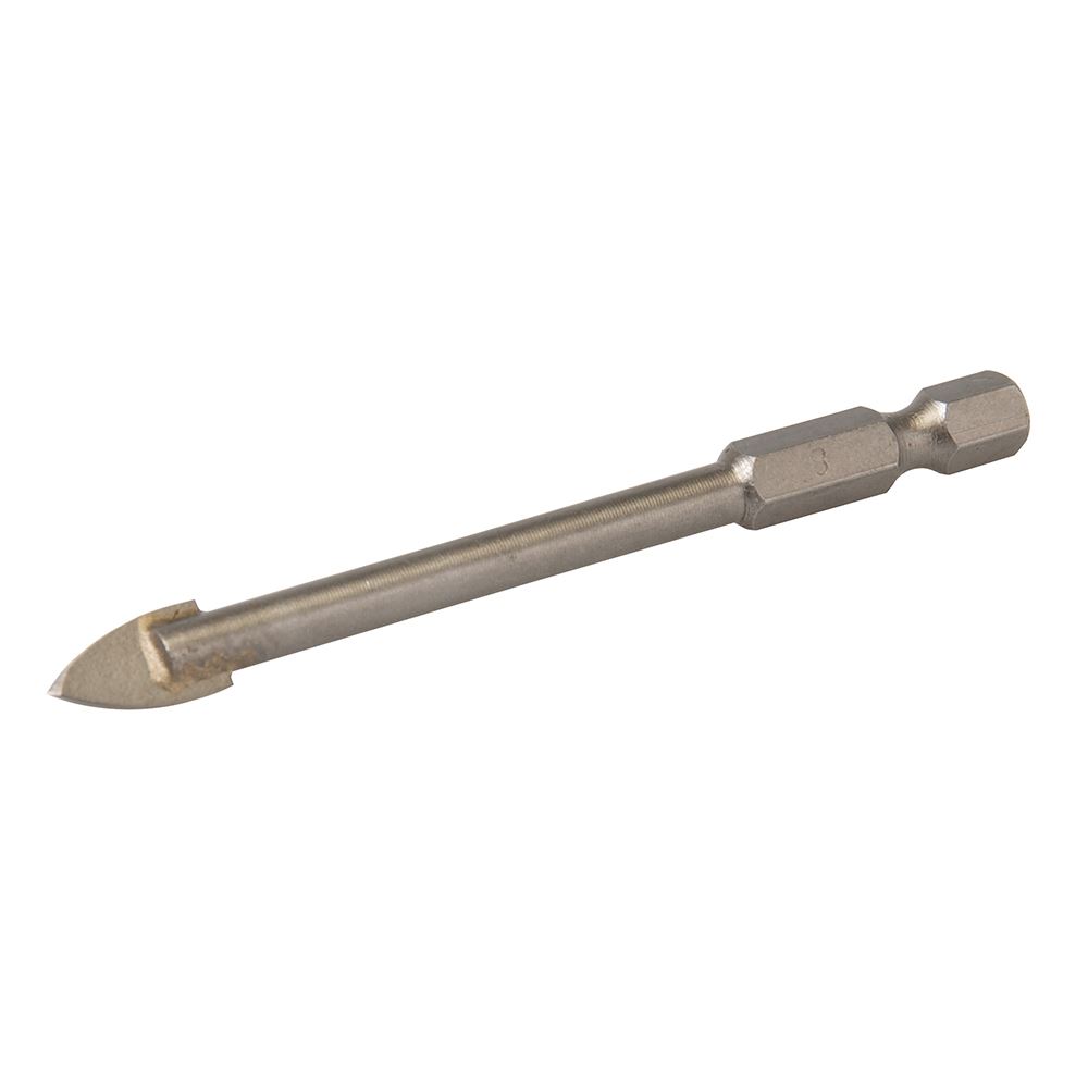 Silverline Vrták s hexagonální stopkou 8mm pro obkladačky a sklo