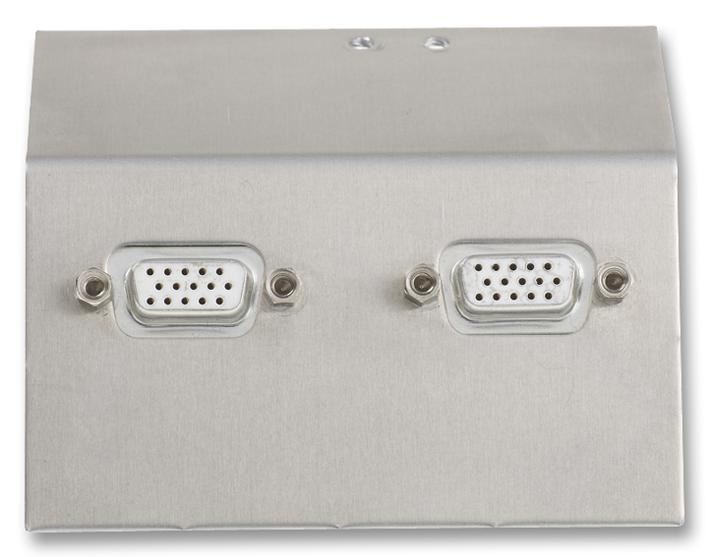 CLEVER LITTLE BOX Placa Angular con 2x Conectores VGA