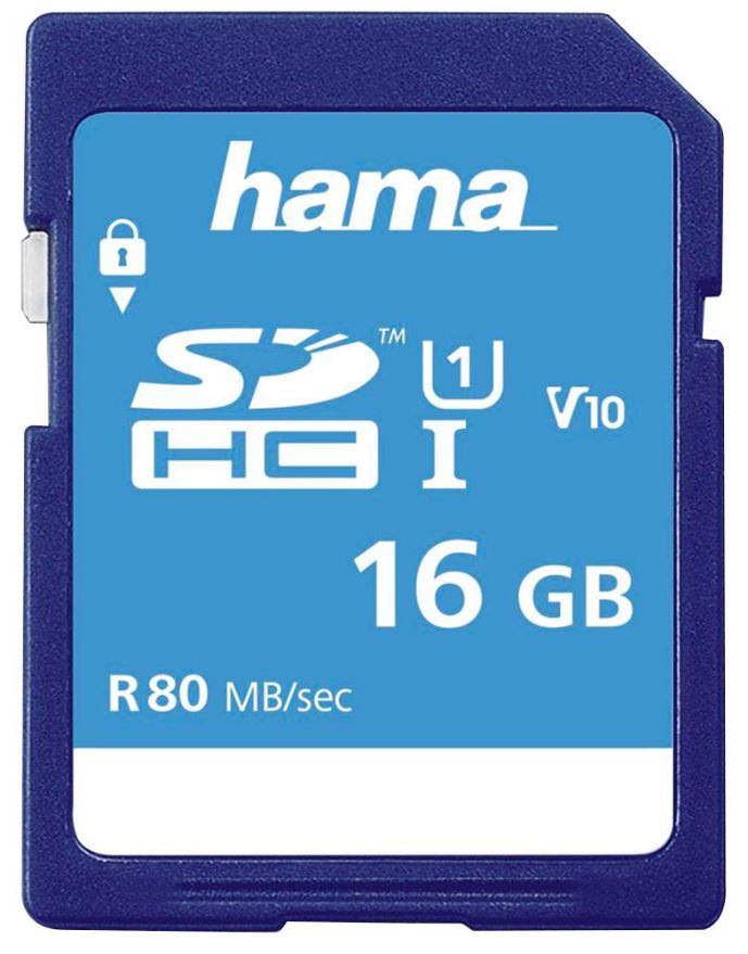 HAMA Cartão de Memória SDHC 16GB Classe 10 UHS-1, 80MB/s