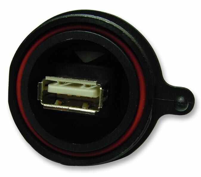 Bulgin USB A Type Paneelmontage Connector, USB 2.0, IP68