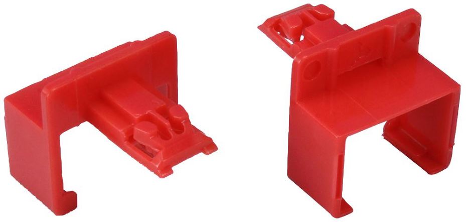 TUK RJ45 Lockboots, Red, Pack of 20