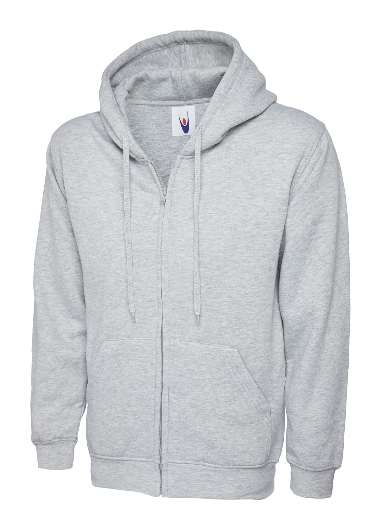 Uneek Unisex Classic Full Zip Hoodie - 50% Polyester 50% Cotton