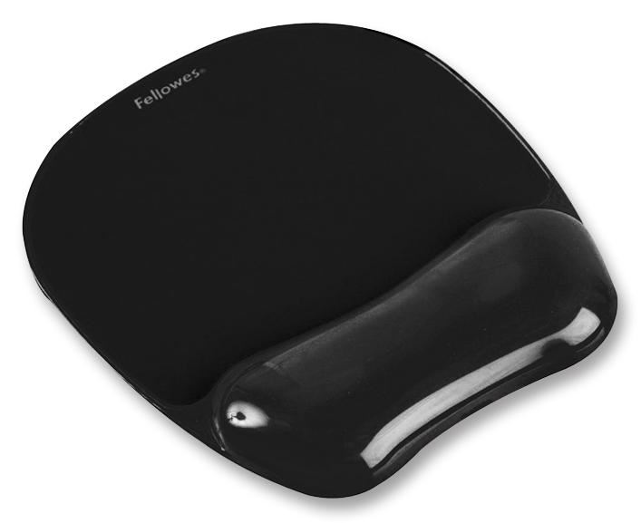 FELLOWES Gel Muismat met Polssteun, Zwart, 235 x 200mm