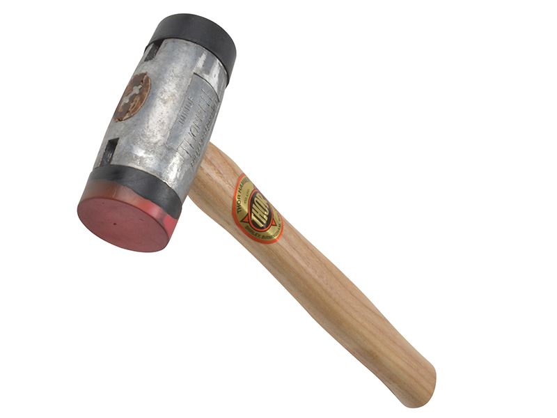 Thor J612 Junior Thorlite Rubber Faced Hammer, Aluminium, 38mm, 283g