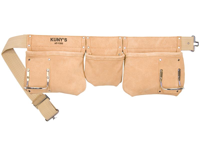 Kuny's AP-1300 Carpenter's Apron, Suede Leather, 5 Pocket