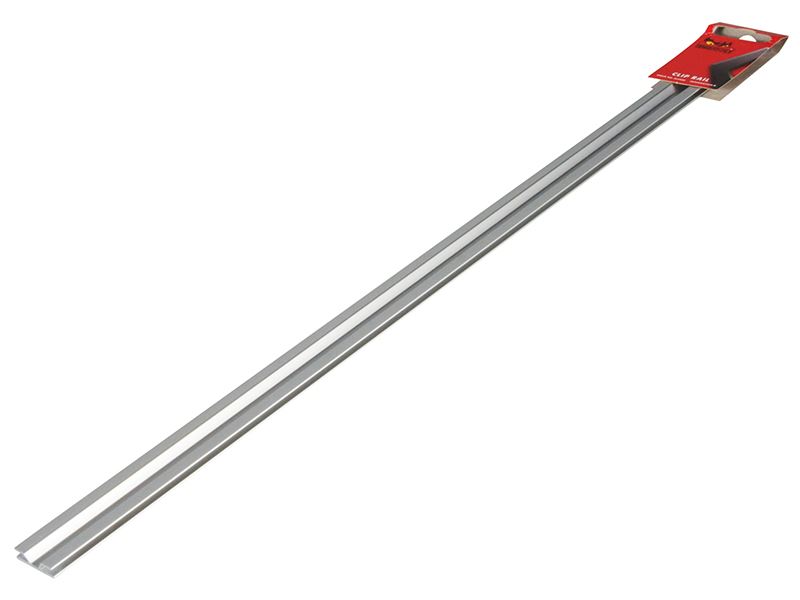 Teng ALU430 Single Track Socket Clip Rail, 43cm, Aluminium