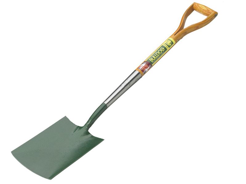 Bulldog Premier Wooden Handle Garden Spade, 711mm