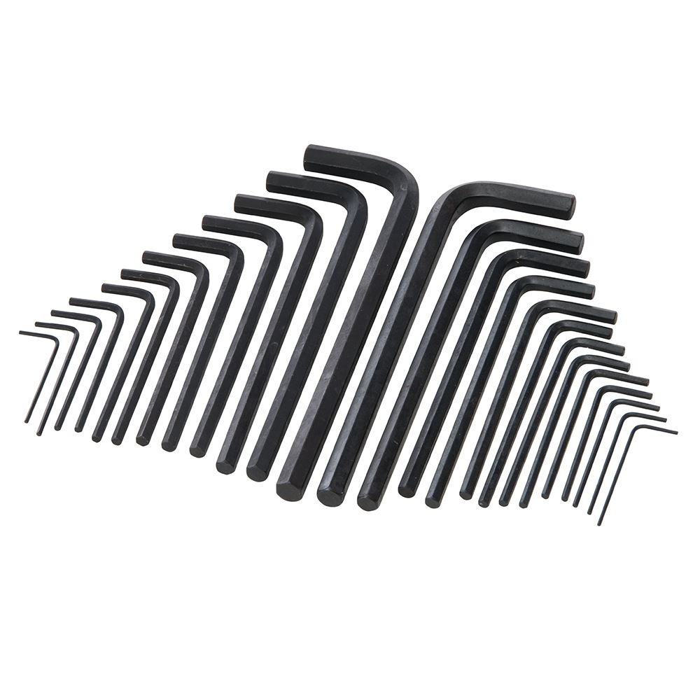 Silverline Hex Key Long Series Set, 25-Piece, Metric & AF