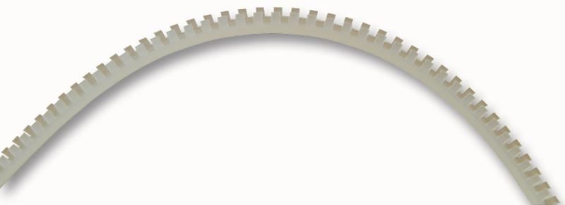 PRO POWER Tira de Ojal Crenelado, Polietileno, 4.0mm x 15m
