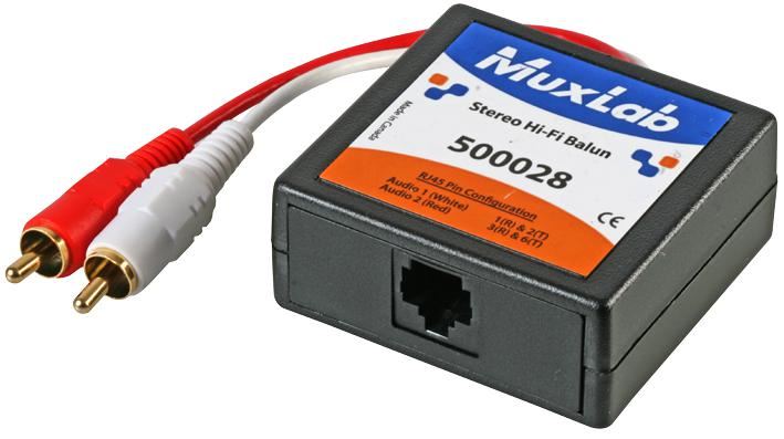 MUXLAB Stereo Hi-Fi Balun for Audio Over Cat5