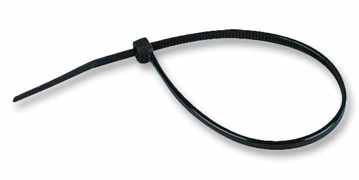 PRO POWER Weatherproof Cable Ties, Black, 142mm x 3.2mm, 100 Pack