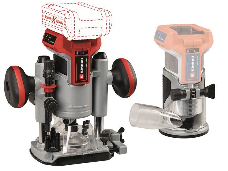 Einhell TP-RO 18 Set Li BL-Solo Power X-Change Router, 18V Bare Unit