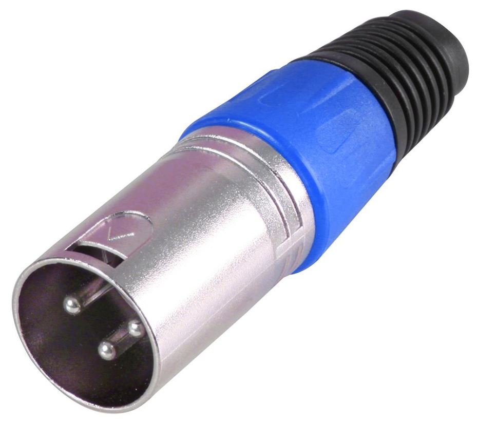 Pro Signal PSG08705 חיבור XLR 3 פינים, כחול