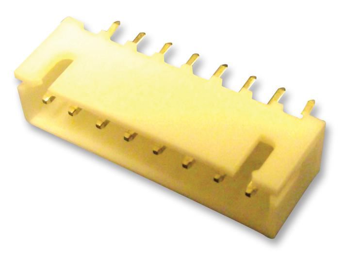 JST XH Series Conector Vertical, 8 Vias, Passo 2.5mm
