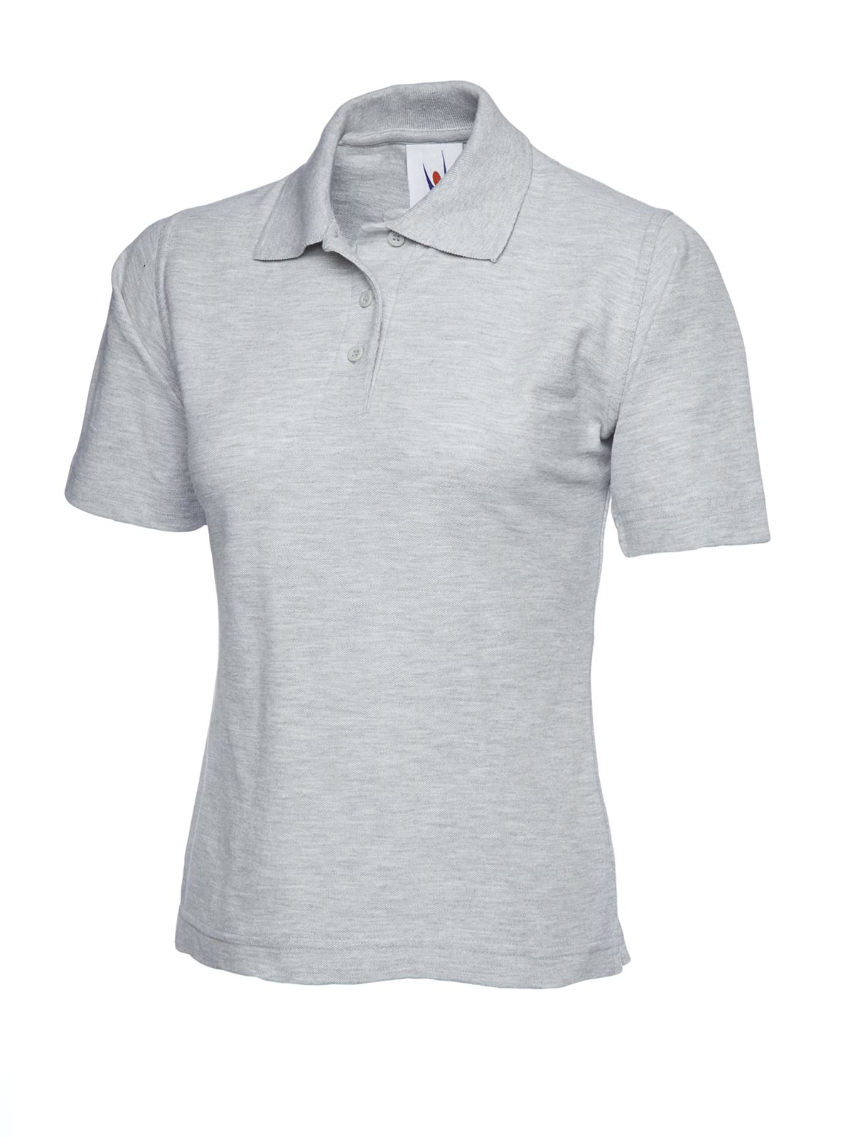 Uneek Women's Classic Polo Shirt - Heather Grey, XS