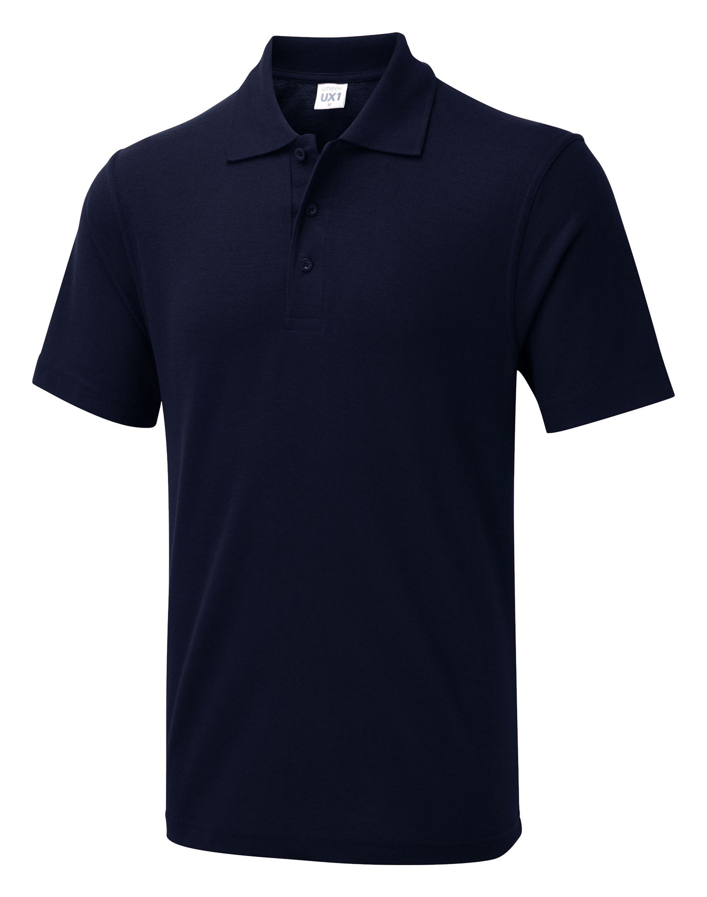 Uneek Unisex UX Polo - 50% Polyester 50% Cotton – Navy – Size L