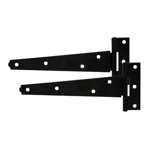 Timco Bisagras Ligeras en T, Negro, 150 mm