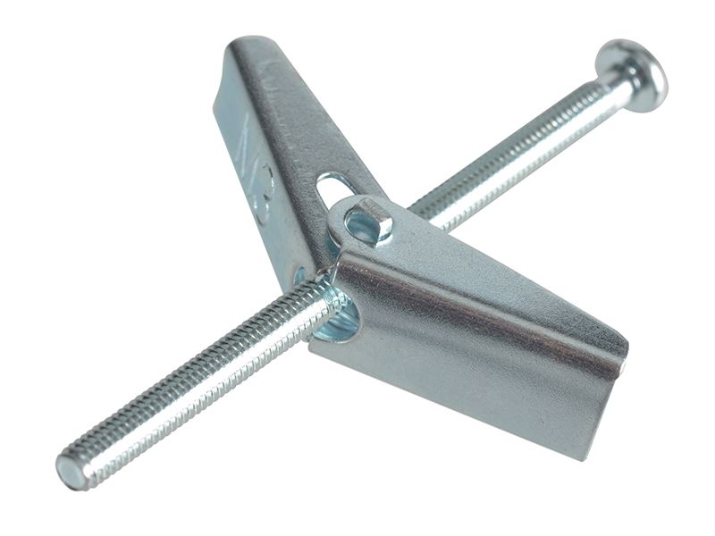 ForgeFix Cheville à ressort pour plaques de plâtre ZP M3 x 50mm (Lot de 8)