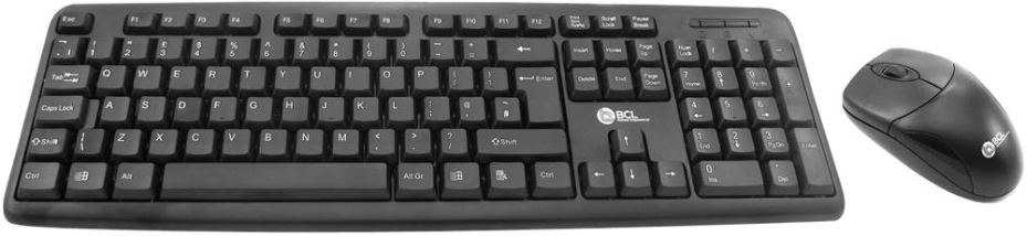 HiLo USB有線キーボード＆マウスデスクセット ブラック