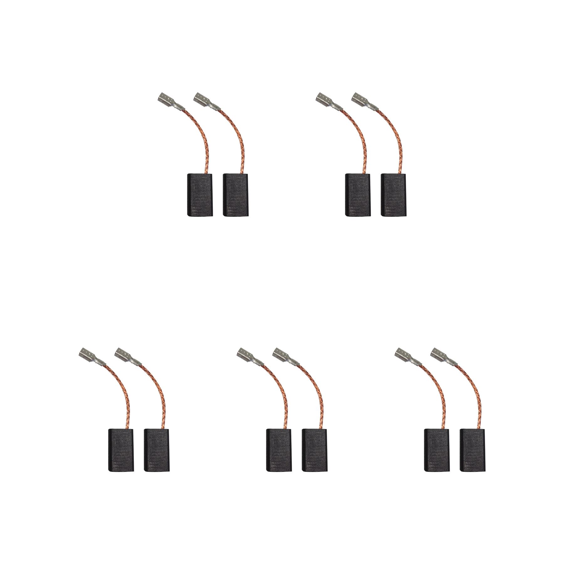 5 Sets of 2x Carbon Brushes for AEG Mini Grinder, 6x9x15.5mm