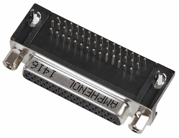 Amphenol - Connecteur D-Sub 44 broches Haute Densité à Montage Angulaire pour C