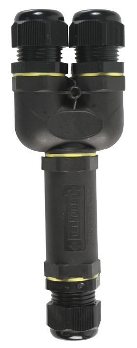 TEETUBE מחבר כבל תלת כיווני מובנה, 6 פינים, IP68